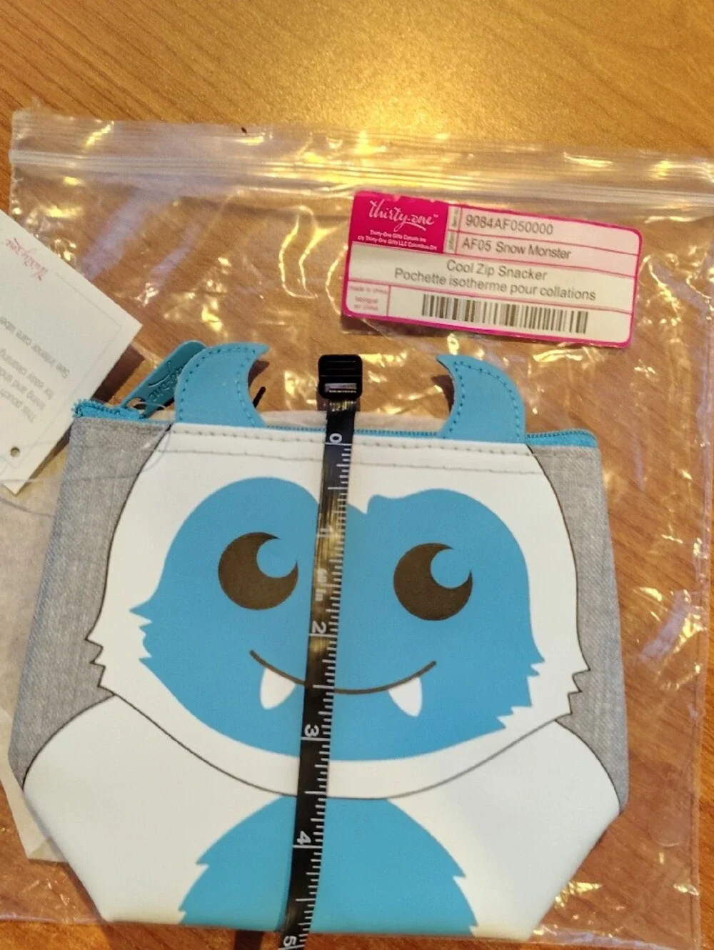 thirty-one Blue Snow Monster Kids Snack Pouch